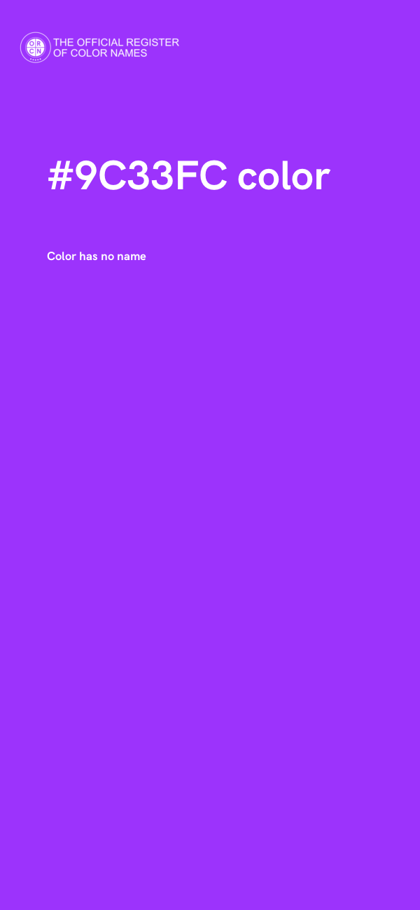 #9C33FC color image