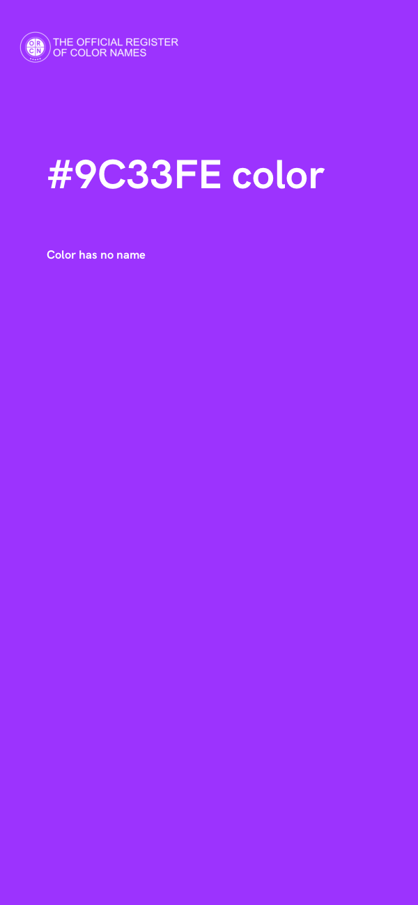 #9C33FE color image