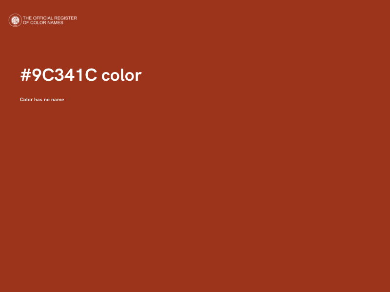 #9C341C color image