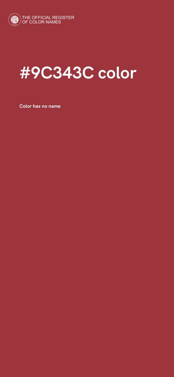 #9C343C color image