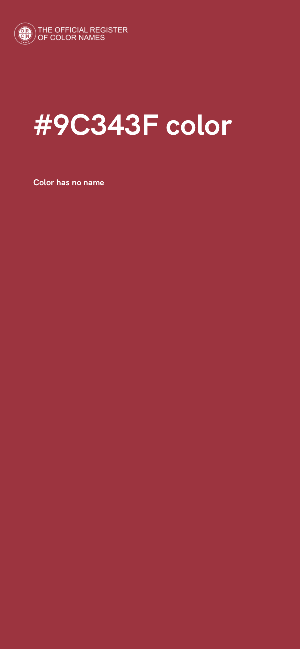 #9C343F color image