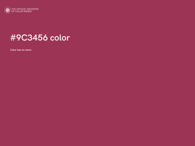 #9C3456 color image