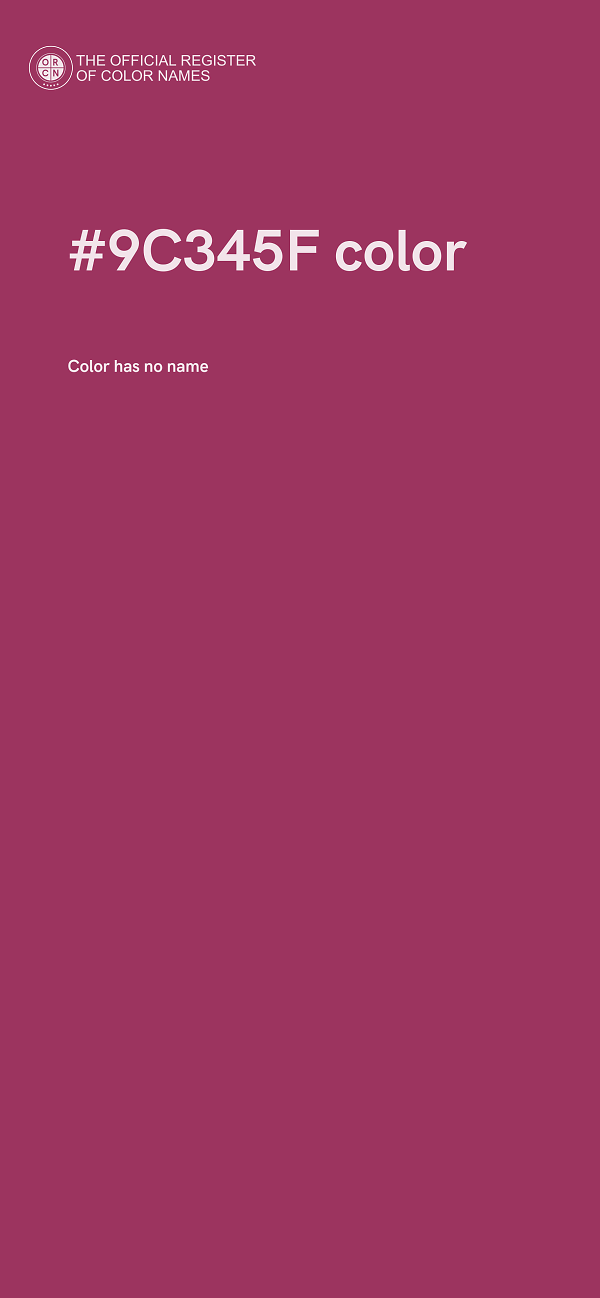 #9C345F color image