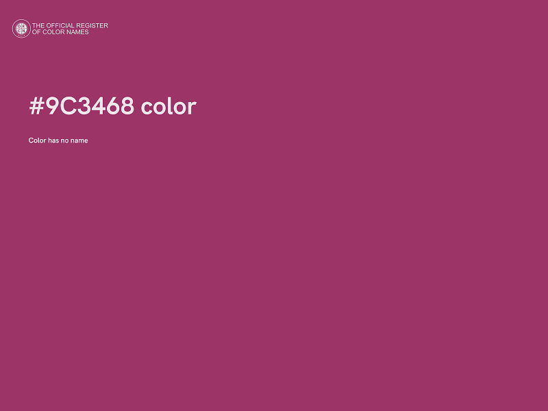 #9C3468 color image