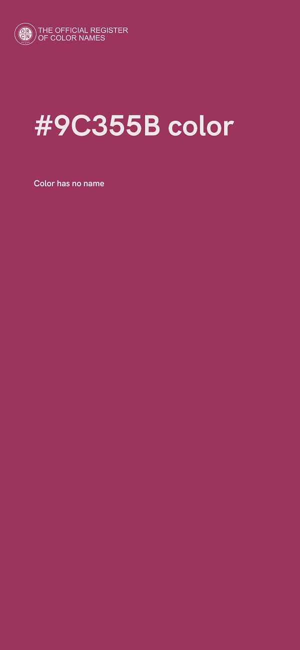 #9C355B color image
