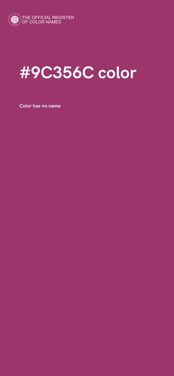 #9C356C color image