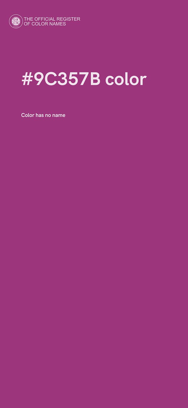 #9C357B color image
