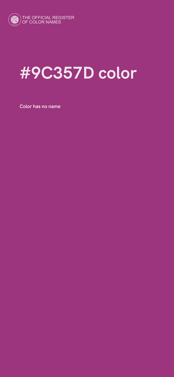 #9C357D color image