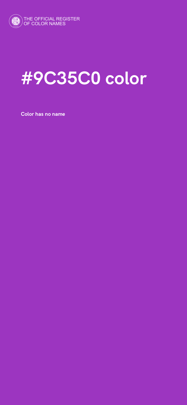 #9C35C0 color image