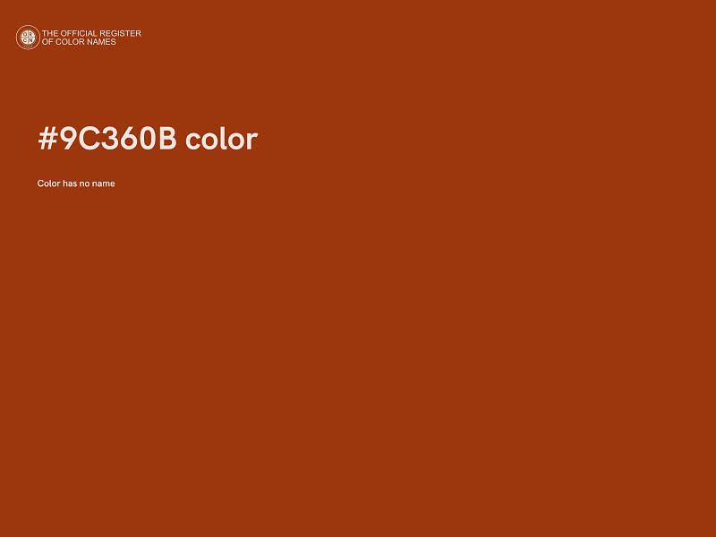 #9C360B color image