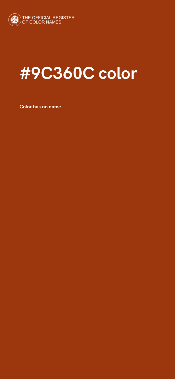 #9C360C color image