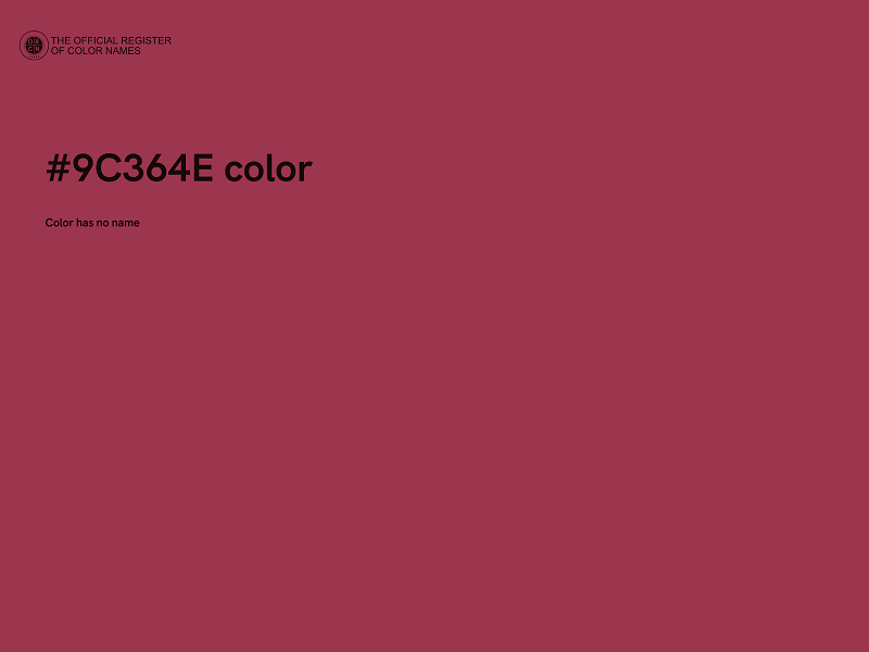 #9C364E color image