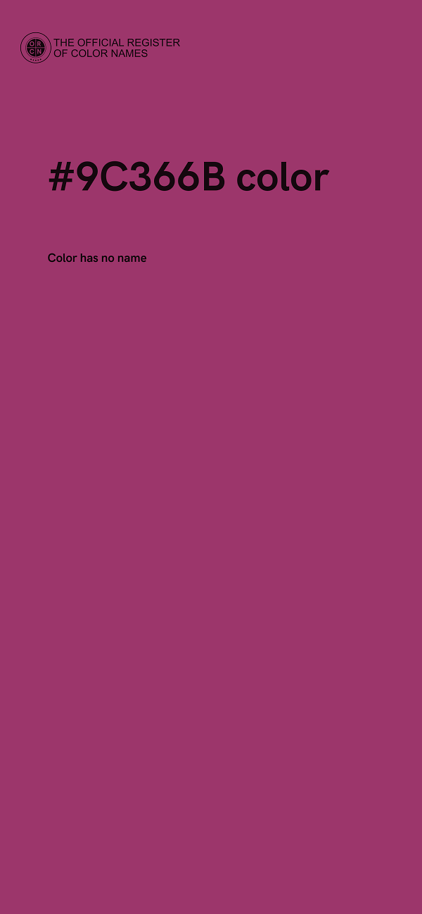 #9C366B color image