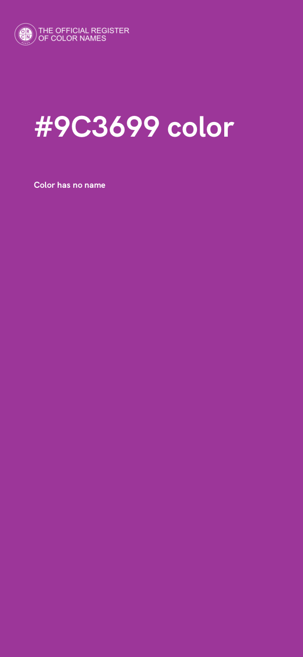 #9C3699 color image
