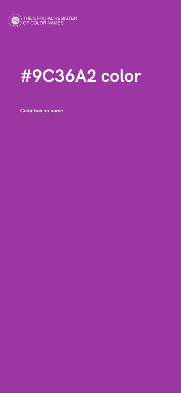 #9C36A2 color image