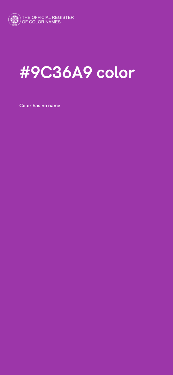 #9C36A9 color image