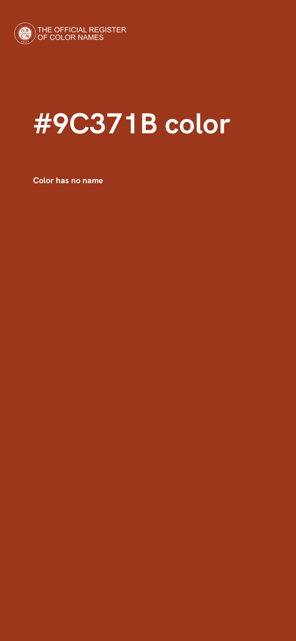 #9C371B color image