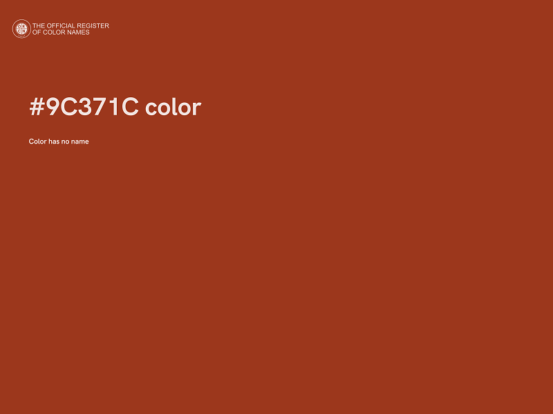 #9C371C color image