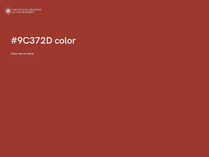 #9C372D color image