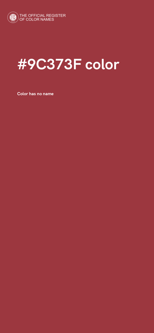 #9C373F color image