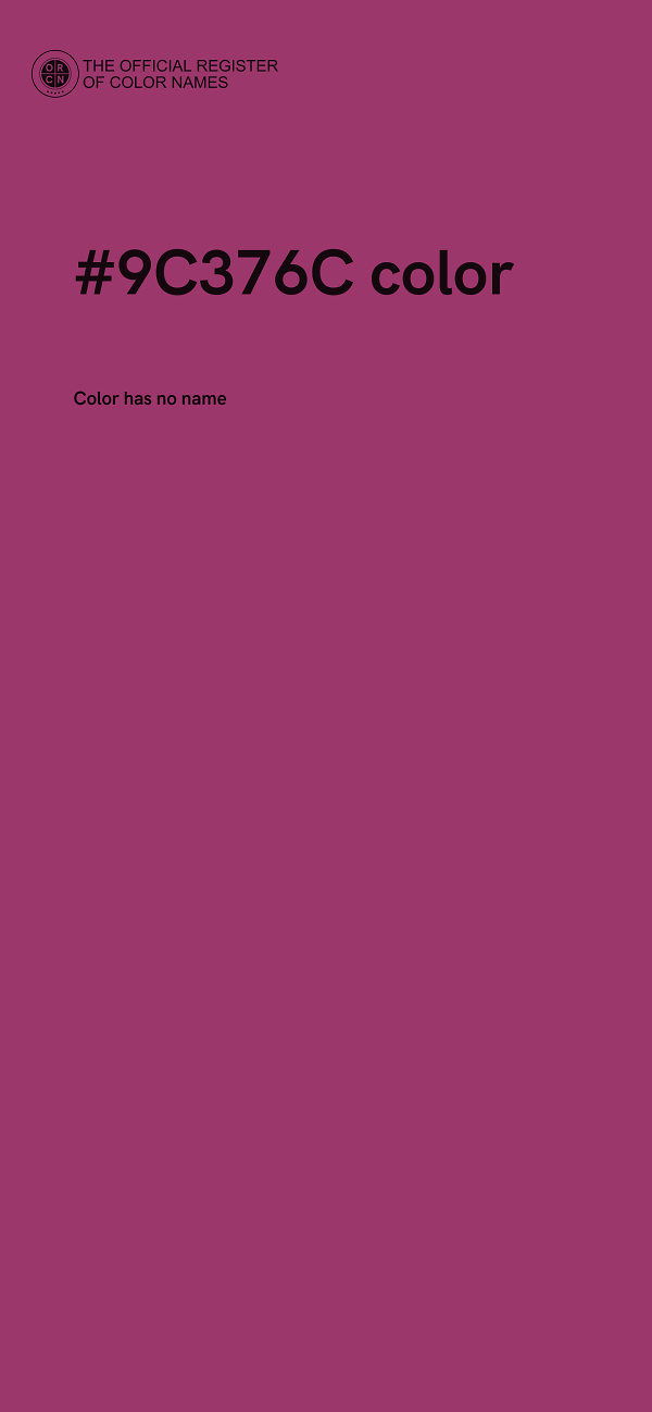 #9C376C color image