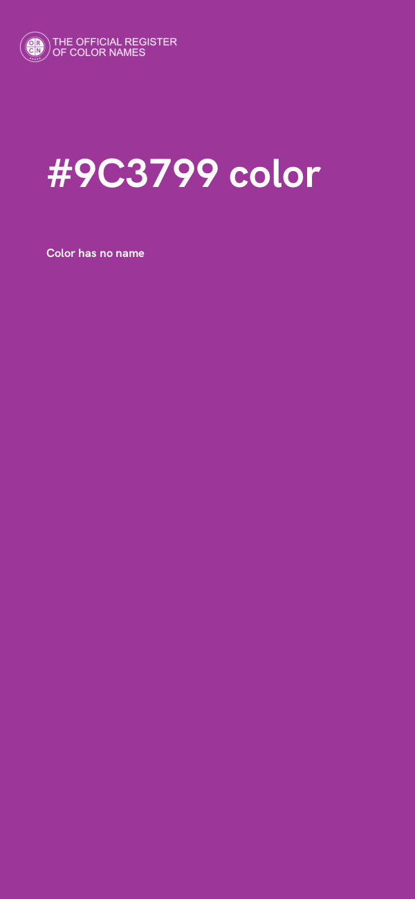 #9C3799 color image