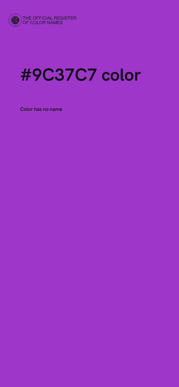 #9C37C7 color image
