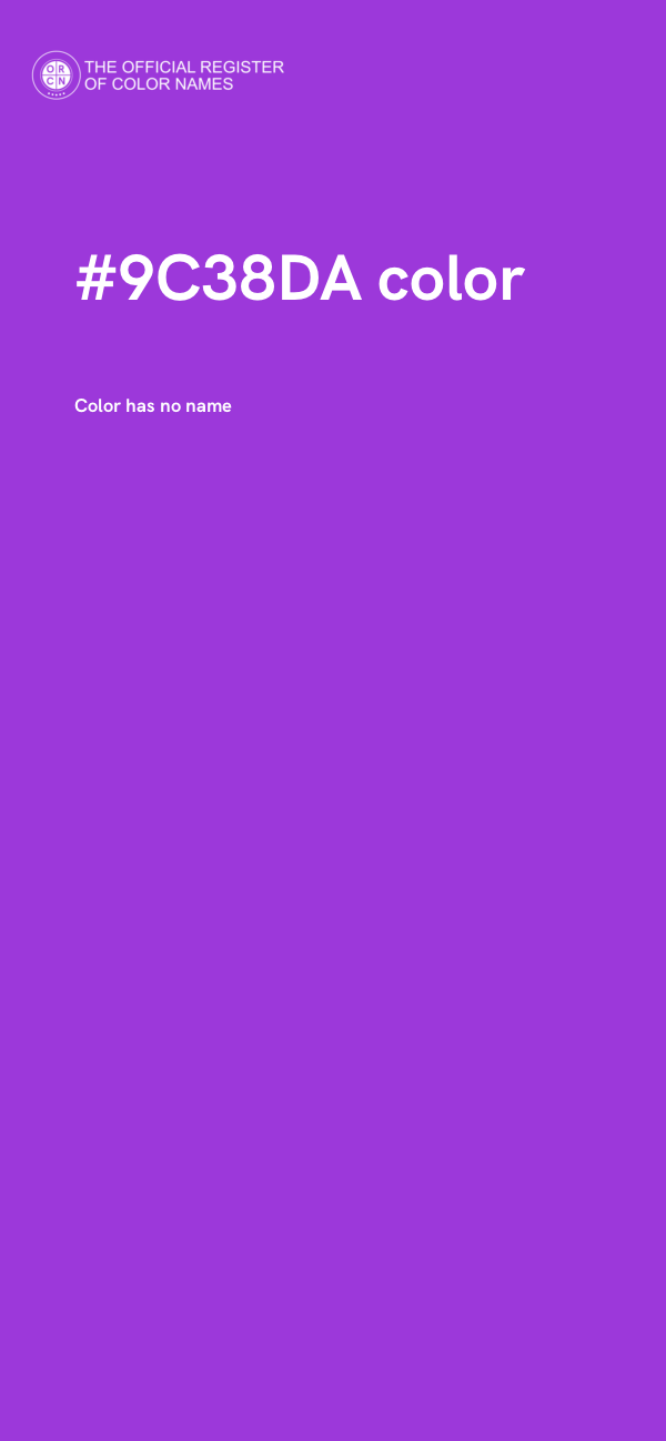 #9C38DA color image