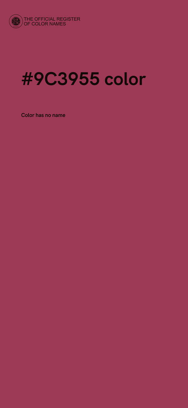 #9C3955 color image
