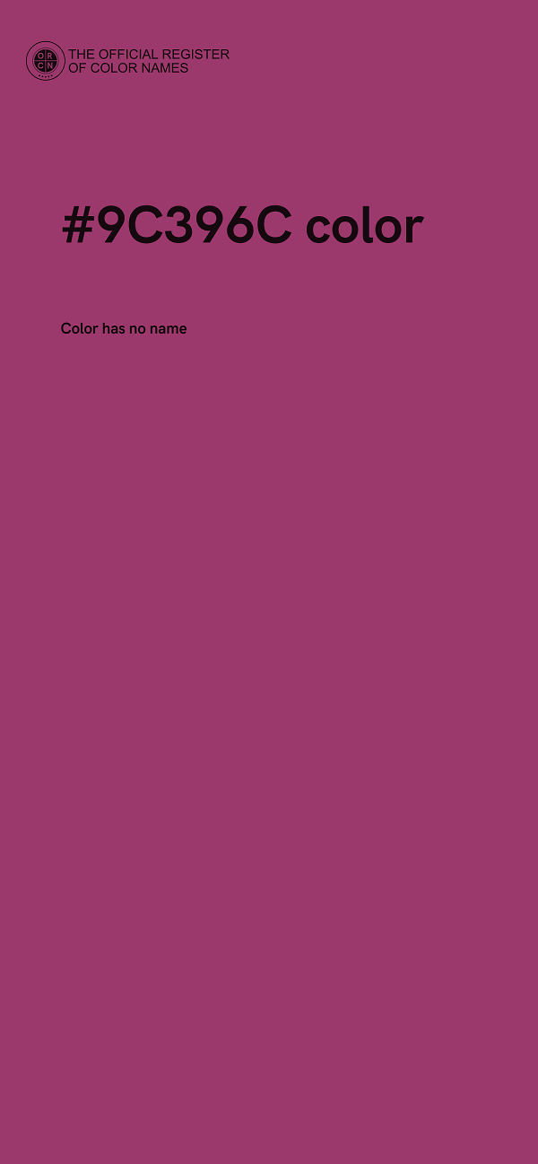 #9C396C color image