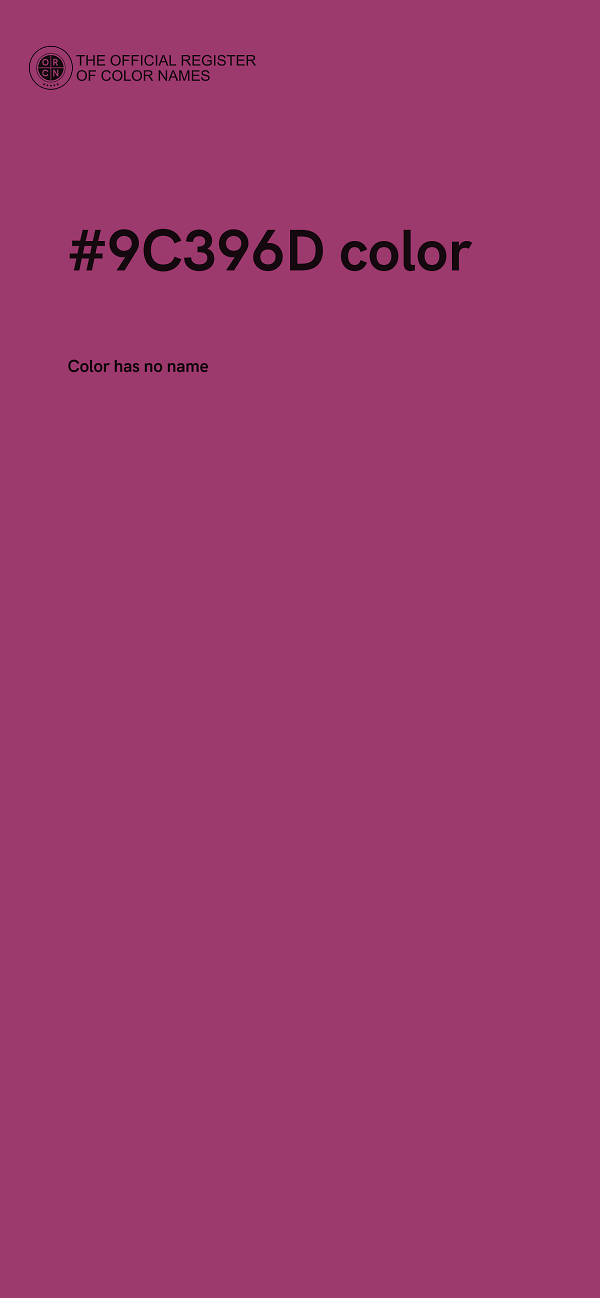 #9C396D color image