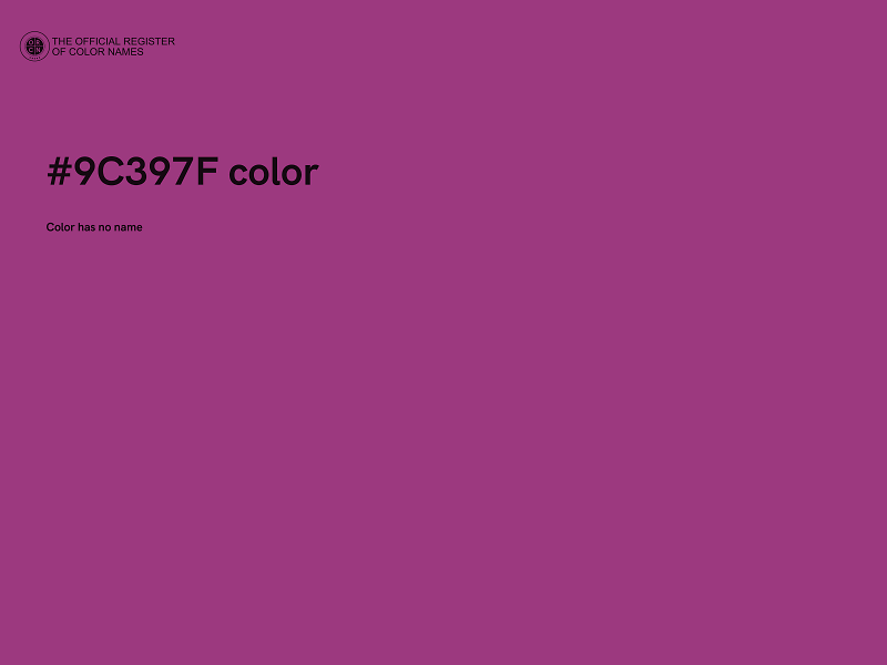 #9C397F color image