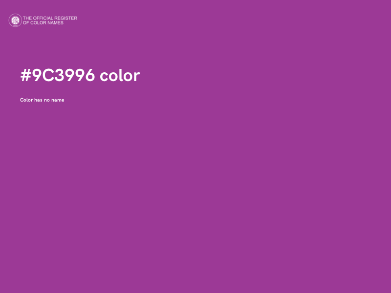 #9C3996 color image