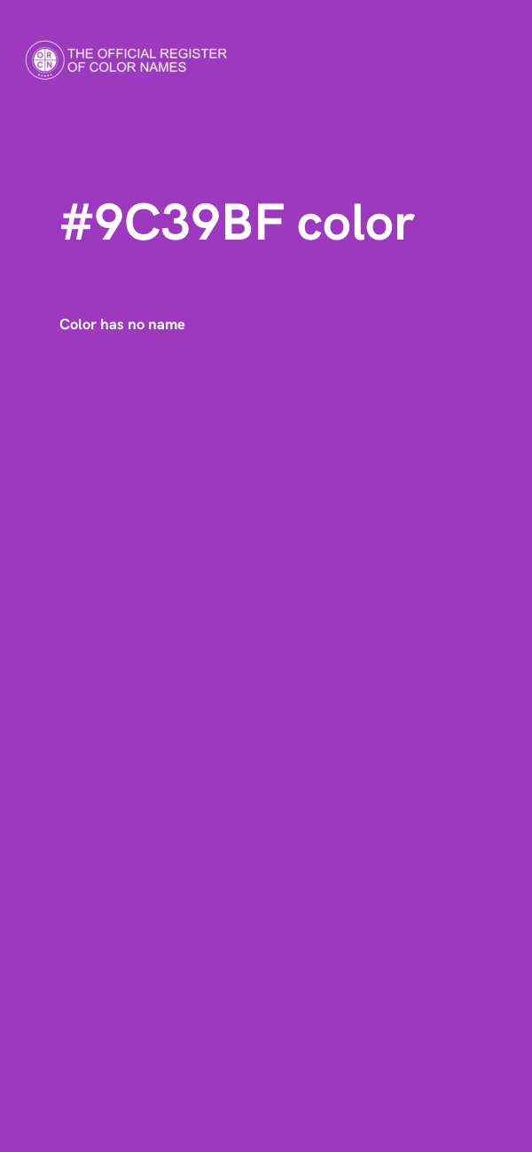 #9C39BF color image
