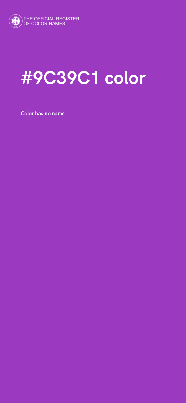 #9C39C1 color image