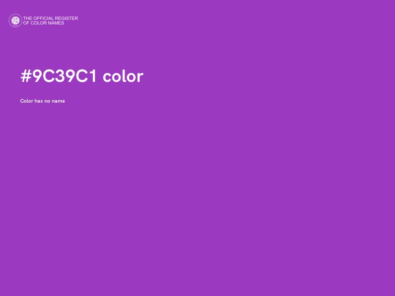 #9C39C1 color image