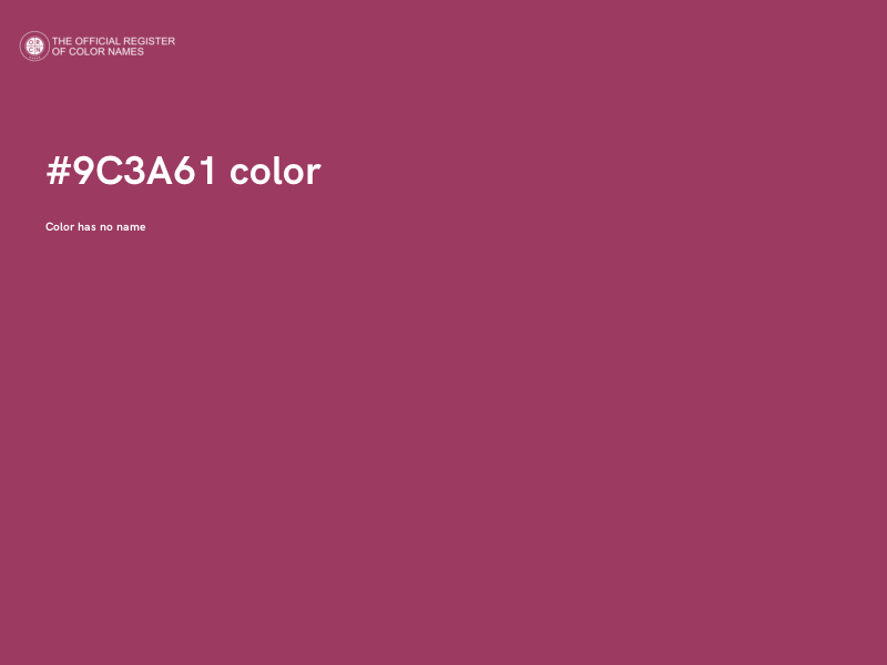 #9C3A61 color image