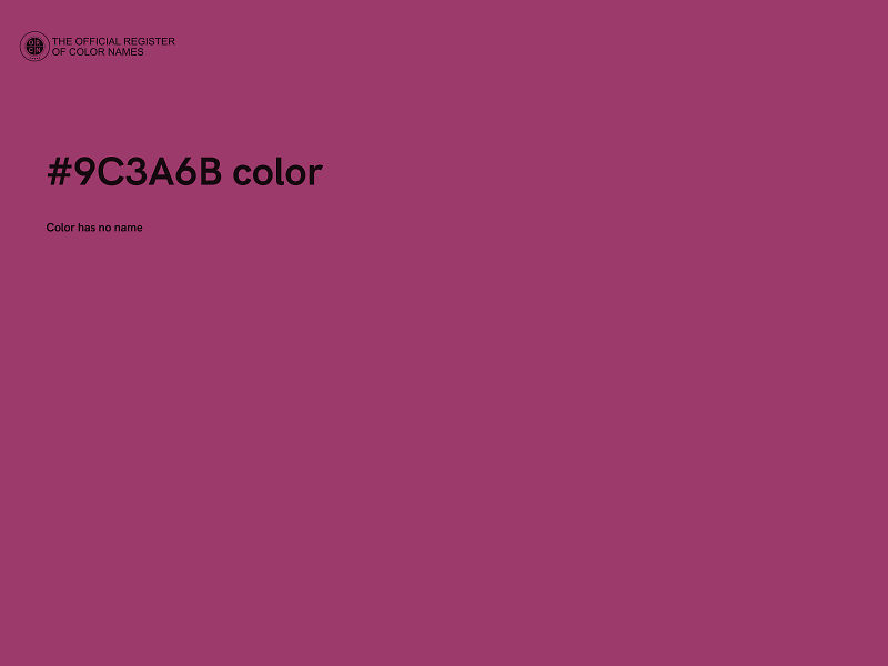 #9C3A6B color image