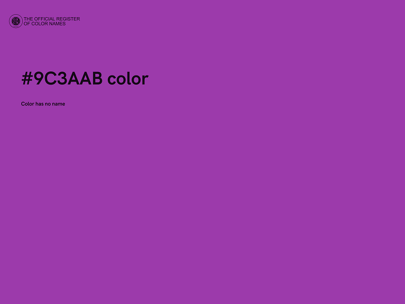 #9C3AAB color image