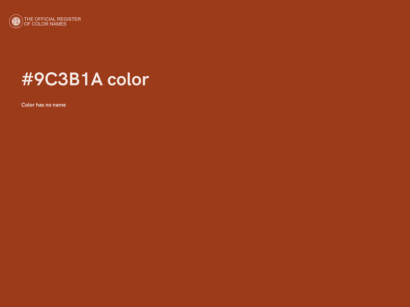 #9C3B1A color image