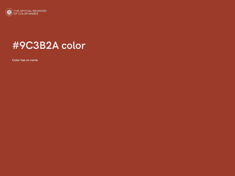 #9C3B2A color image