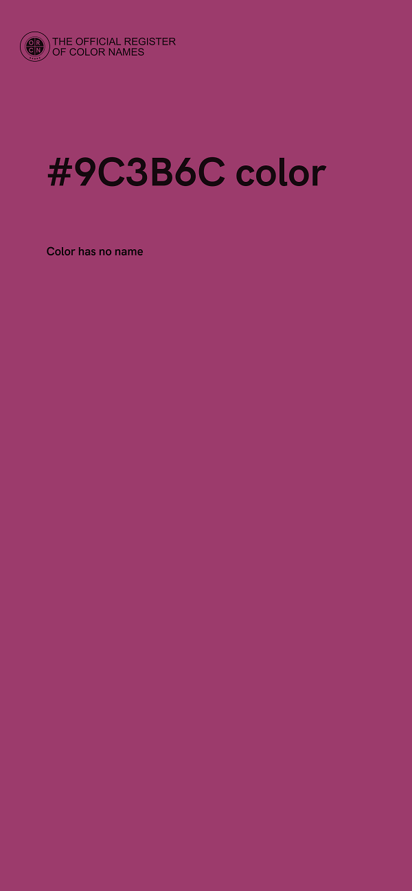 #9C3B6C color image