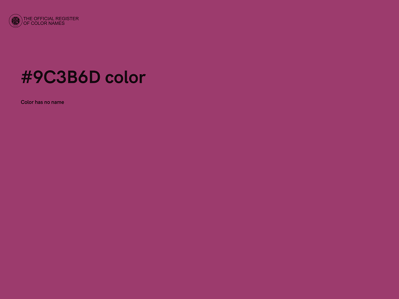 #9C3B6D color image