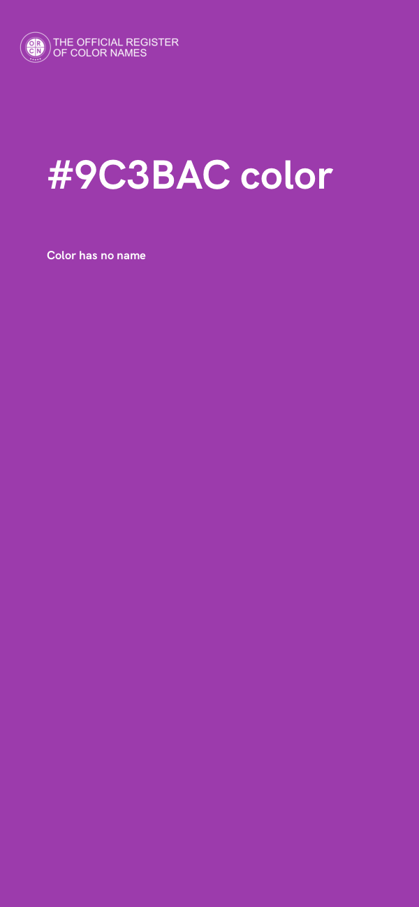 #9C3BAC color image