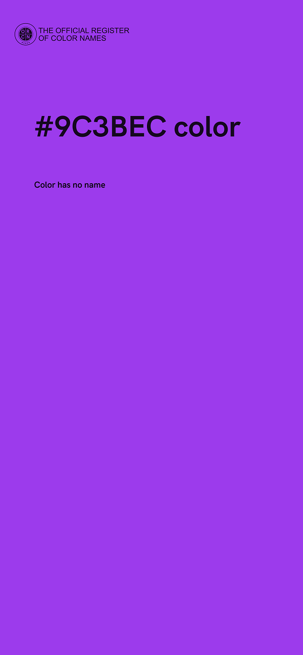 #9C3BEC color image