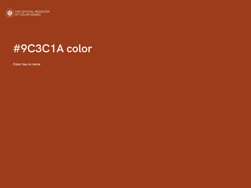 #9C3C1A color image