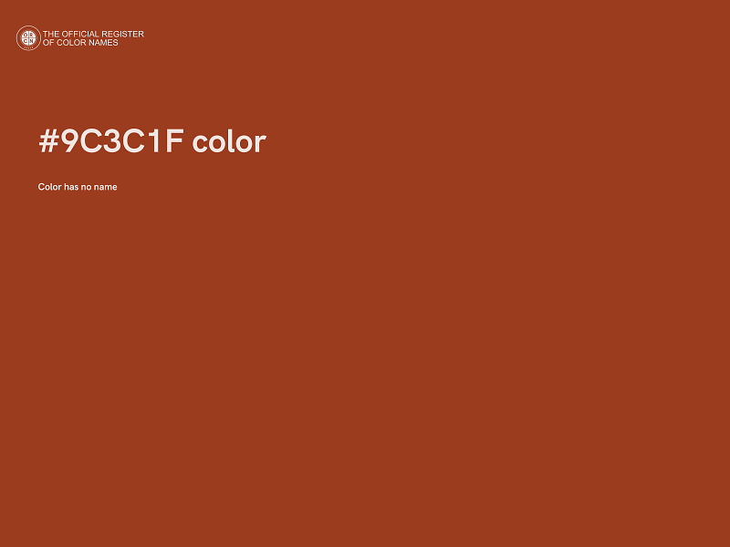 #9C3C1F color image