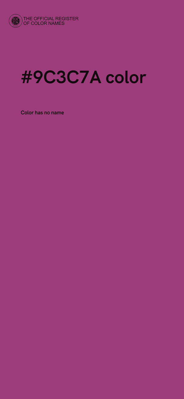 #9C3C7A color image