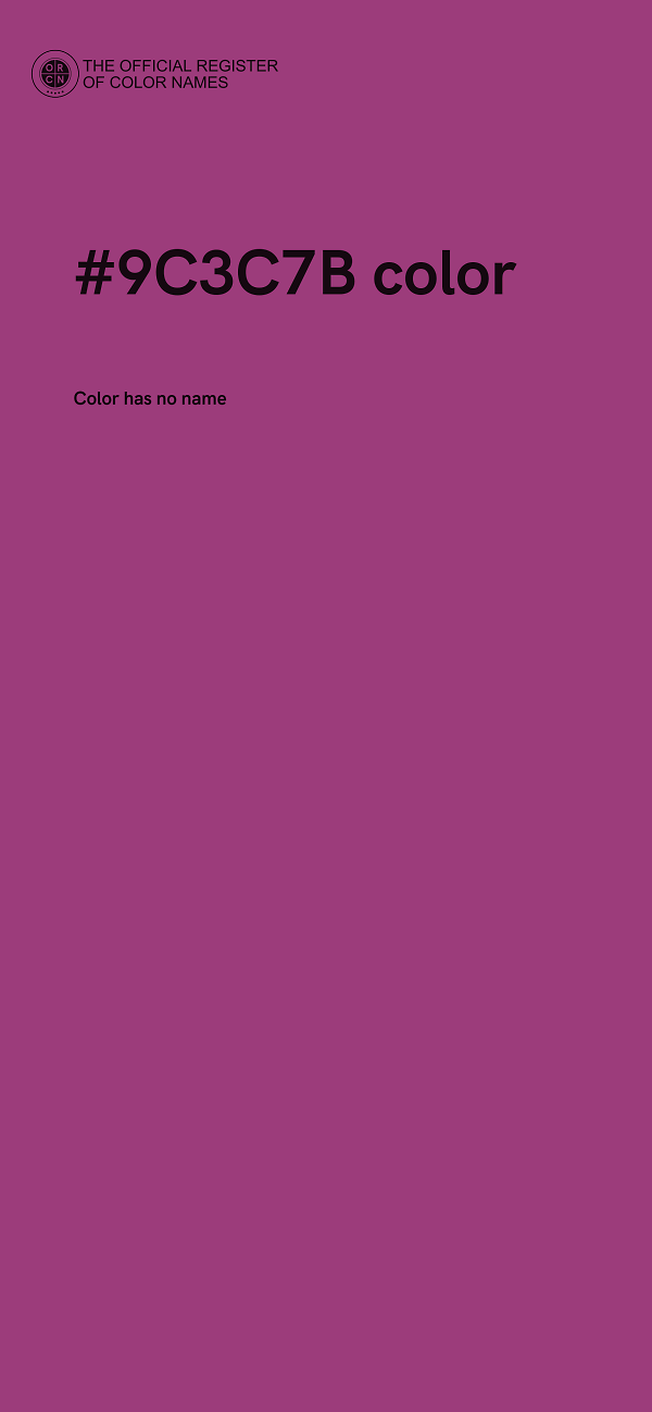 #9C3C7B color image