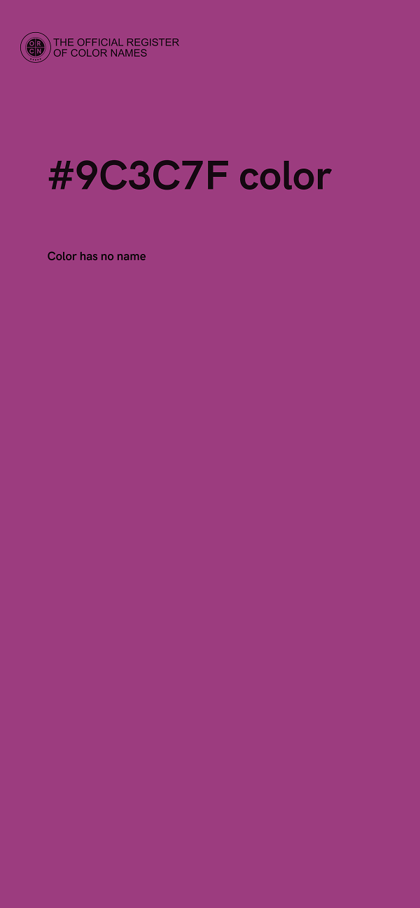 #9C3C7F color image